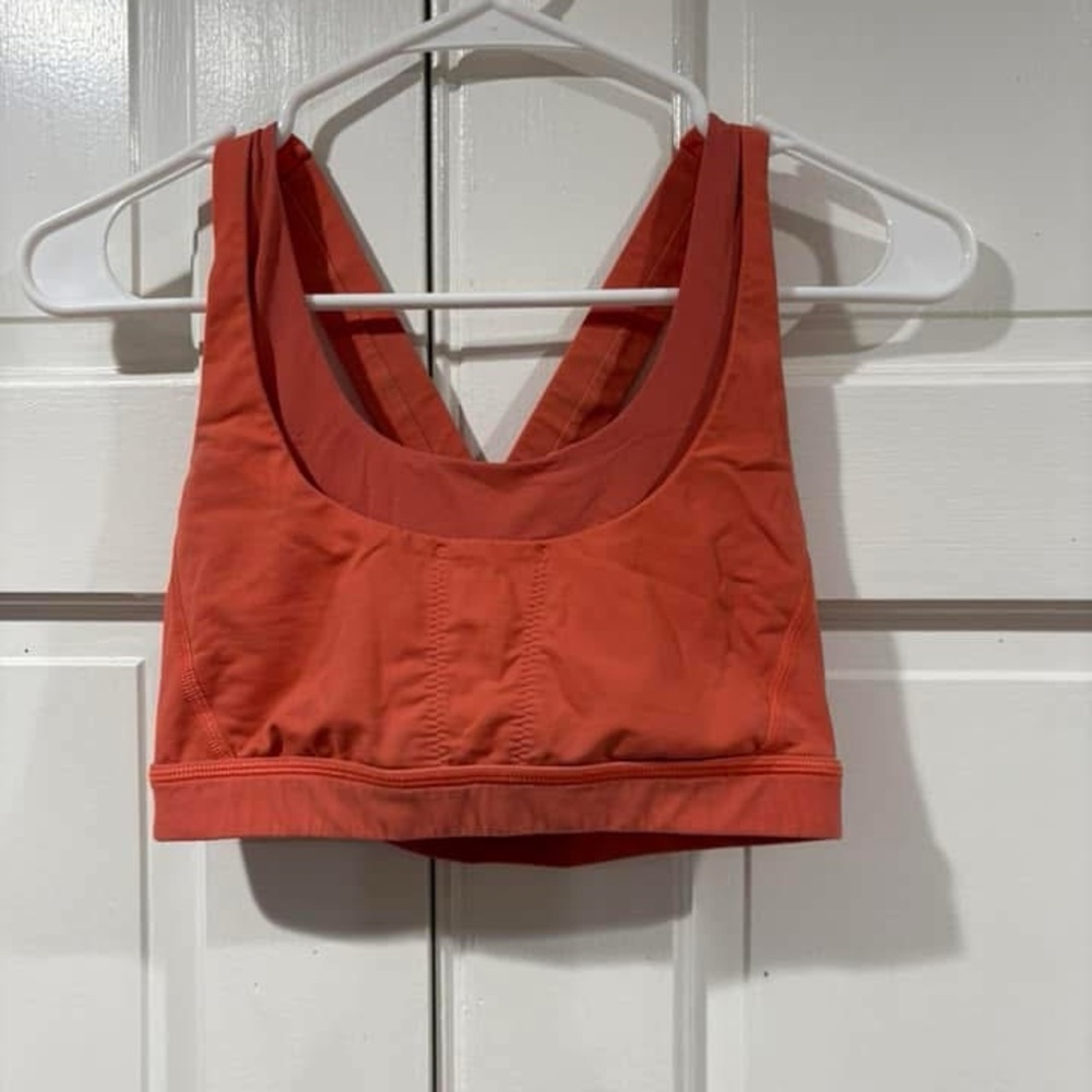 Lululemon Orange Sports Bra Racerback Intimates